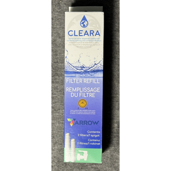 Arrow Home Cleara Water Filter System 2 Filters/1 Spigot Refill - NEW - Picture 1 of 4